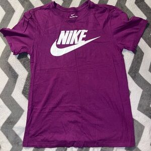 Nike Bold Purple Tee with White Logo